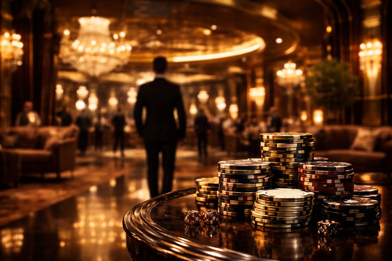 Step Into A Broad Casino Lobby Designed For Easy Exploration